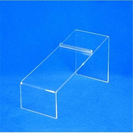 AMKO AMKO CTP-20 4 in. Acrylic Angled Shoe Display - Heel Stopper CTP-20